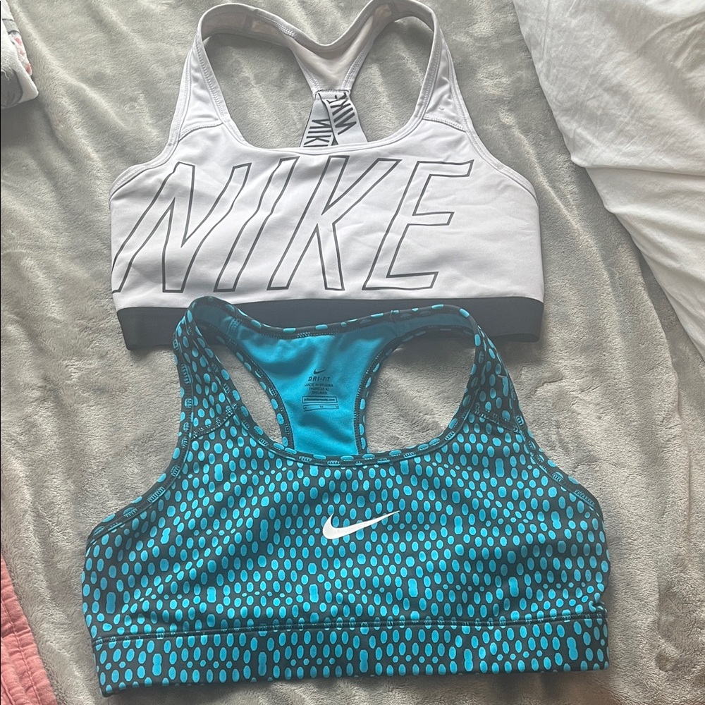 Nike Women's Sports Bra Duo - Gray and Blue